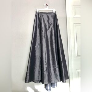 Express Taffeta Gray Maxi Skirt